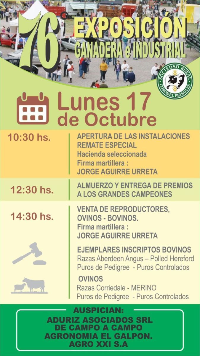 Todo listo y en marcha para la gran fiesta que une al campo y la ciudad