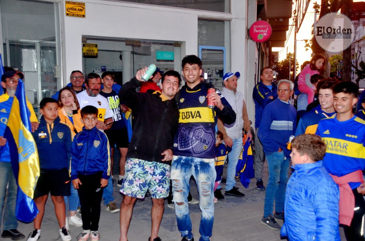 Boca fue Campeón y se festejó en el centro pringlense