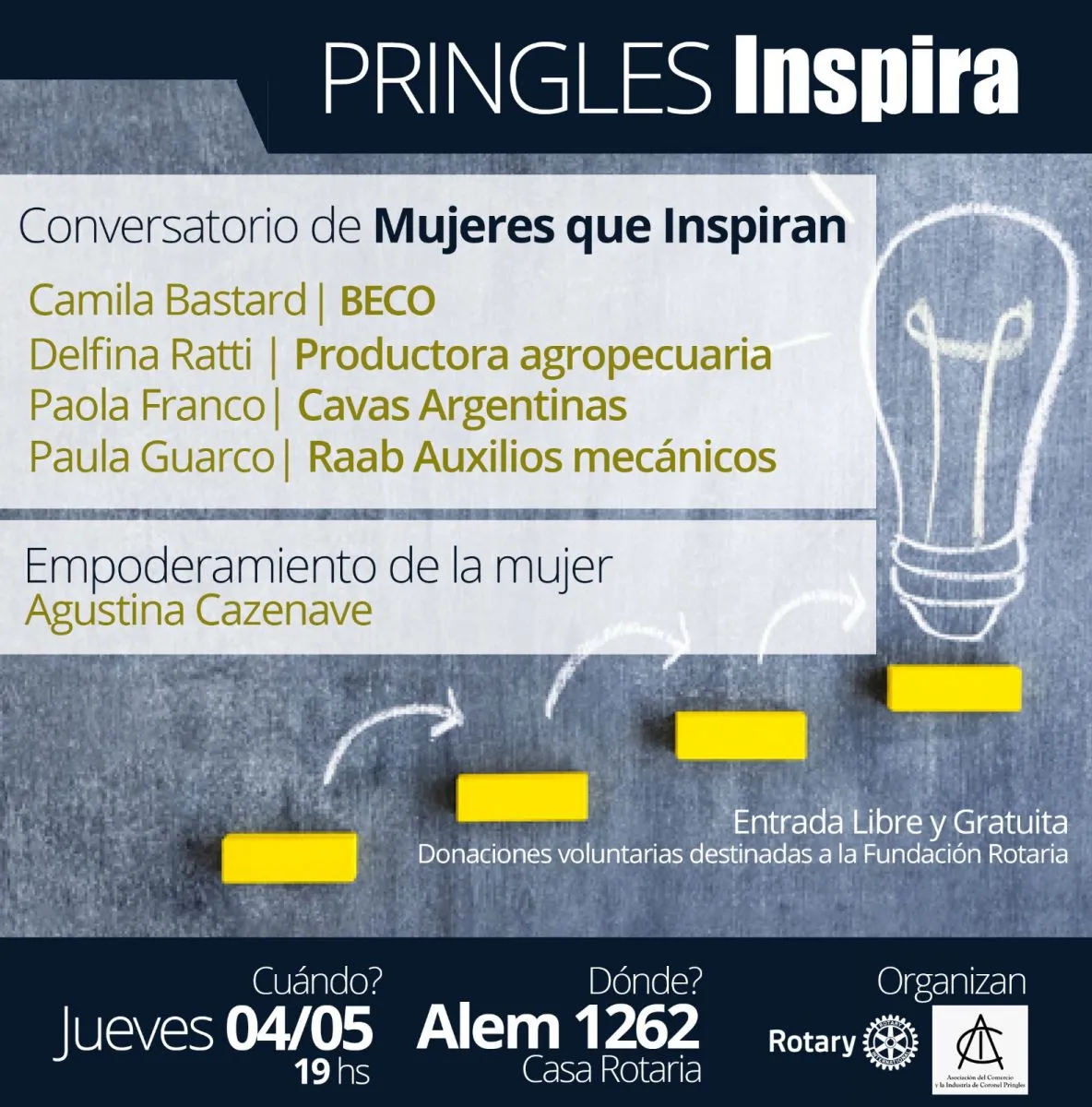 Se viene la cuarta edición de “Mujeres de Pringles que Inspiran” | El Orden  de Pringles