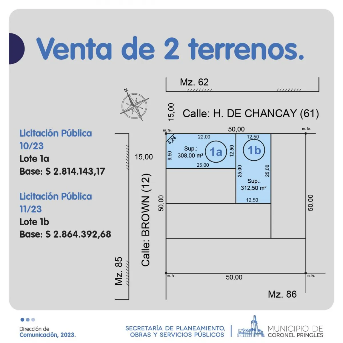 Segundo llamado a Licitación Pública 11/23. | El Orden de Pringles