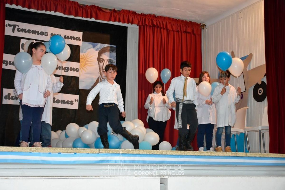 Con patriotismo y emotivo acto se recordó al General Manuel Belgrano